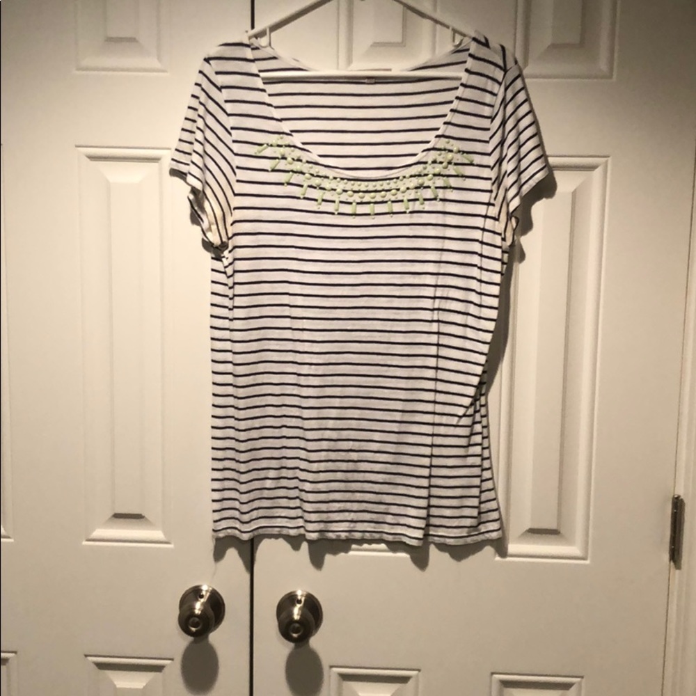 Striped short sleeve